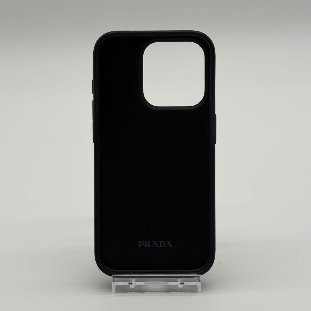 PRADA iPhone16pro ライトブルー　サフィアーノ　三角ロゴ