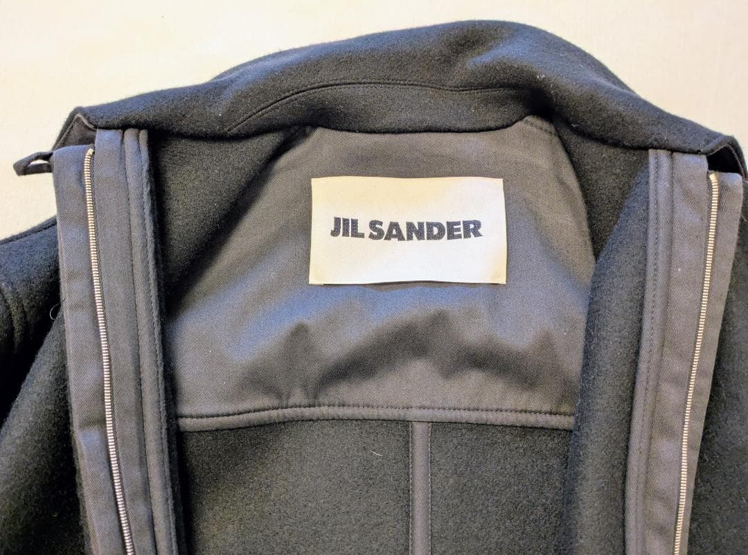 Jil Sander メルトンコート ブラック サイズ32