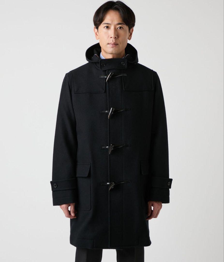 ニューヨーカー／近年もの メンズ 上質ウールダッフルコート ネイビー トグル