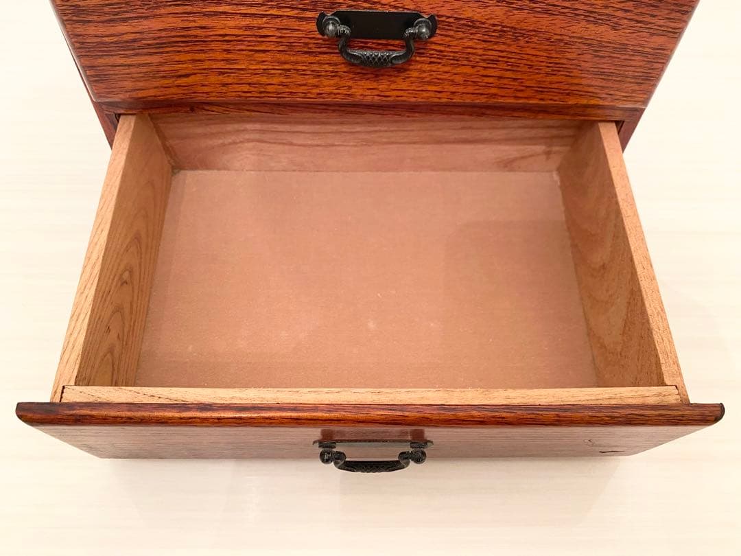 断捨離間近　美品✨整理箱　和物　古民具　レトロ　木製引き出し　2段