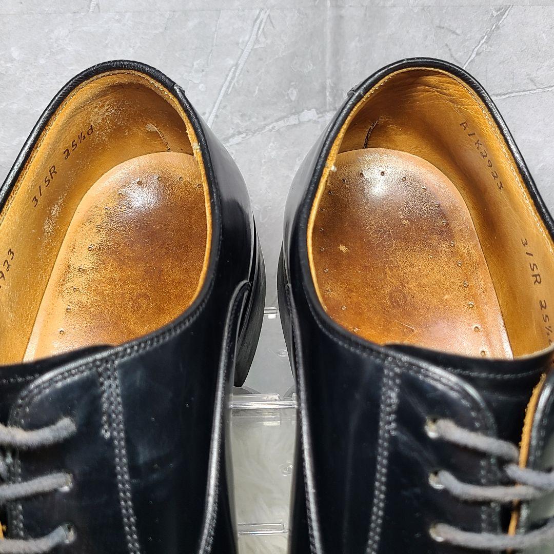 【REGAL】315R　ストレートチップ　ビジネスシューズ　ガラスレザーブラック