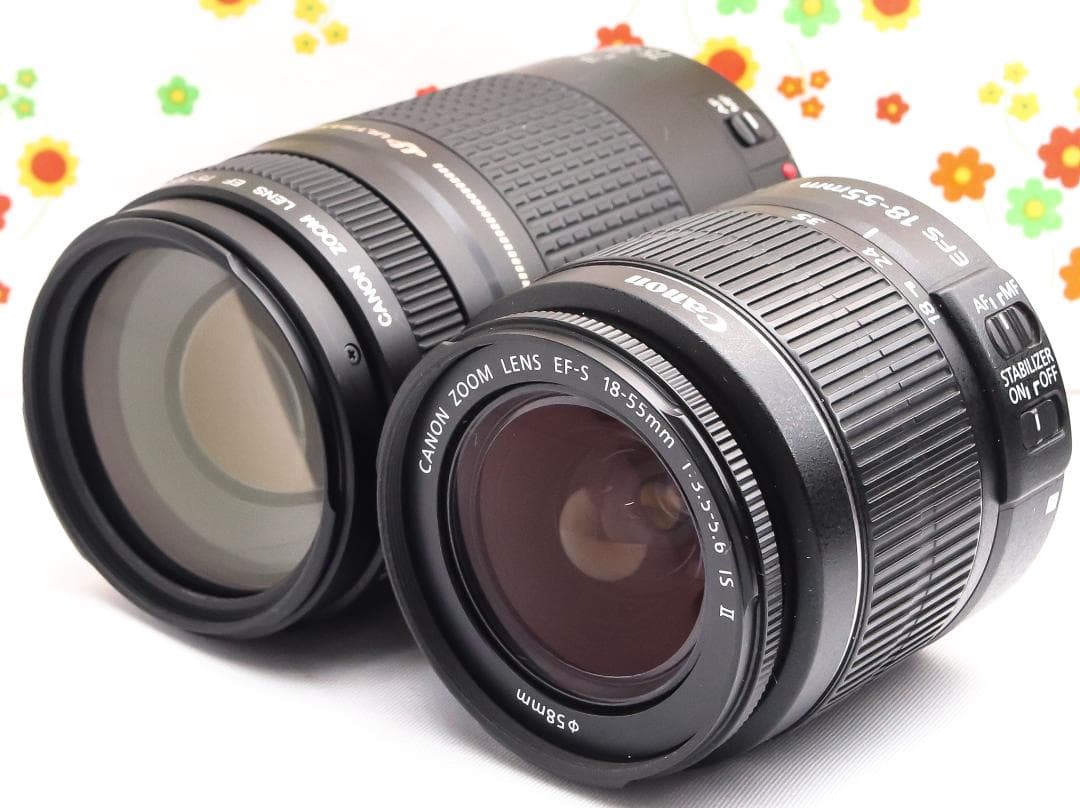 キャノン Canon EOS 7D☆スマホ転送☆ダブルレンズ！☆デジタル一眼レフ