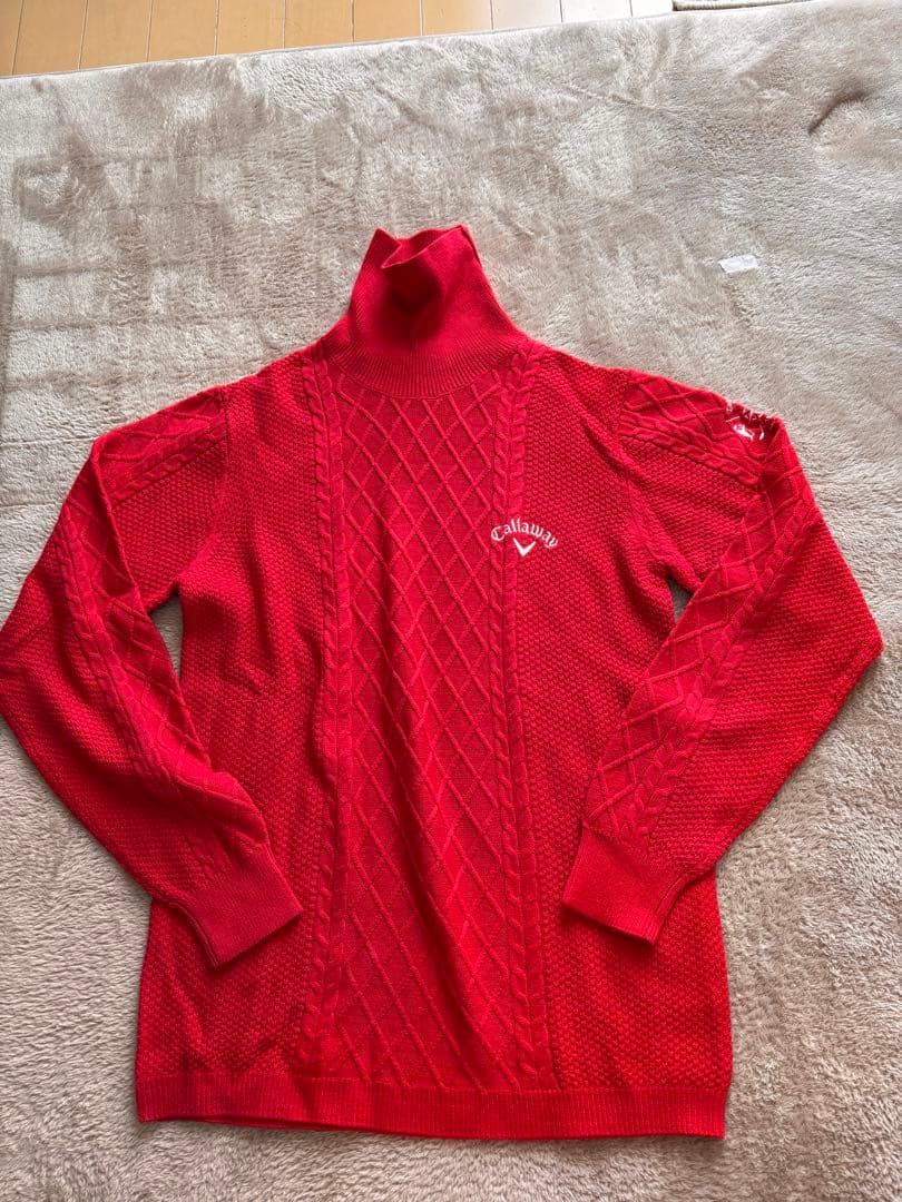 Callaway 赤 、ネイビータートルネック セーター２枚セット