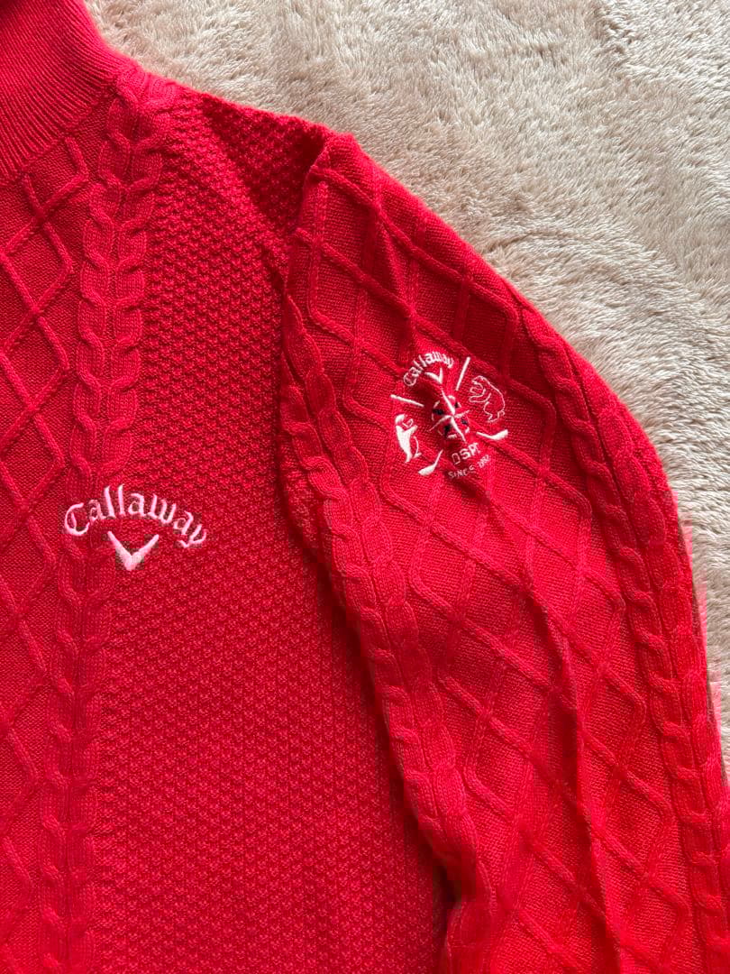 Callaway 赤 、ネイビータートルネック セーター２枚セット