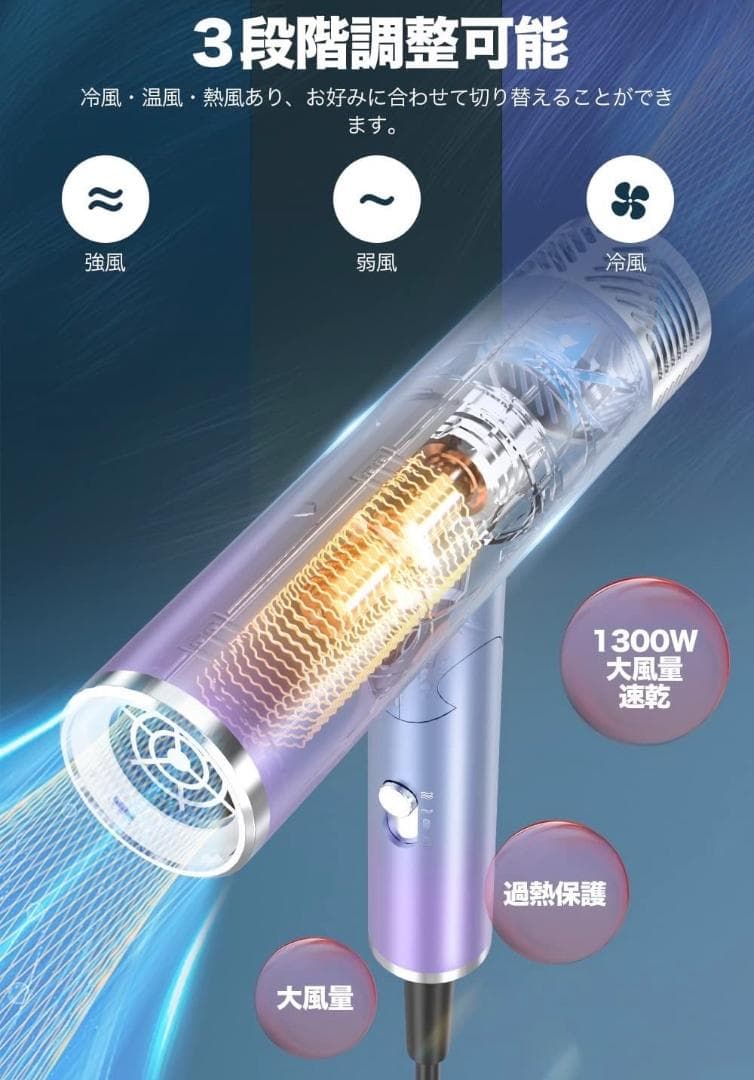❤ハイクオリティでプロフェッショナルなヘアサロン仕様♪❤プロ用ヘアドライヤー