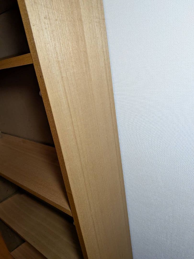 《送料込》無印 木製シェルフミドルタイプ 21 本棚廃盤 木製棚 タモ材