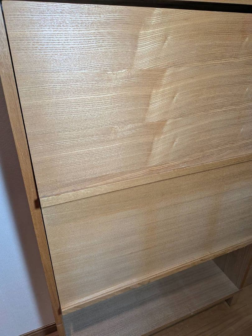 《送料込》無印 木製シェルフミドルタイプ 21 本棚廃盤 木製棚 タモ材