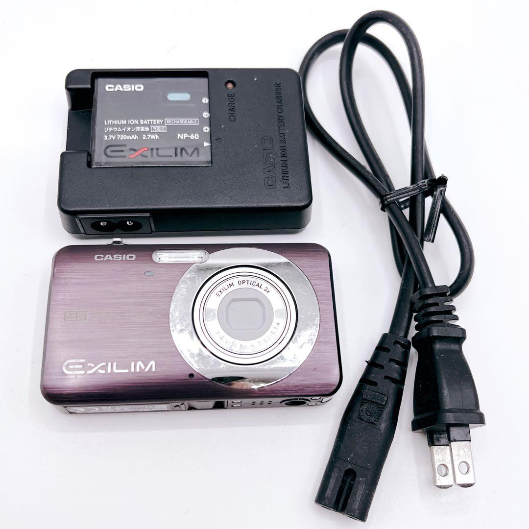 美品 動作品 CASIO EXILIM EX-Z85 カシオ デジカメ パープル