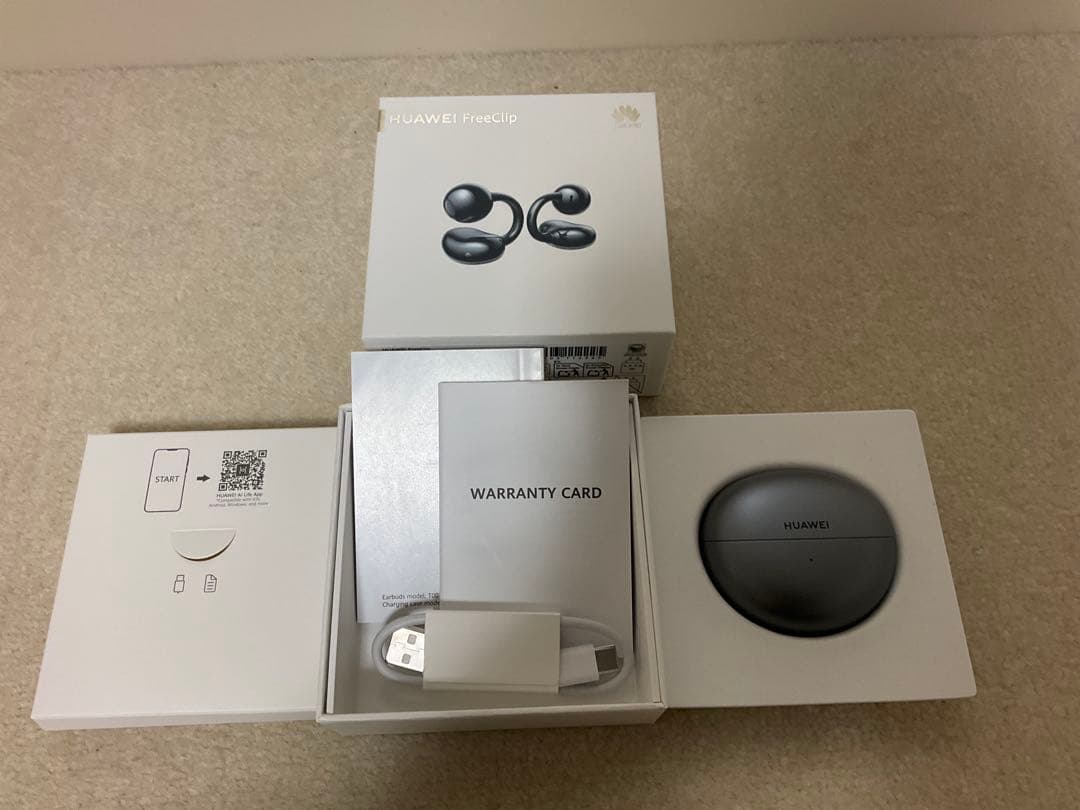 HUAWEI FreeClip ワイヤレスイヤホン オープンイヤー