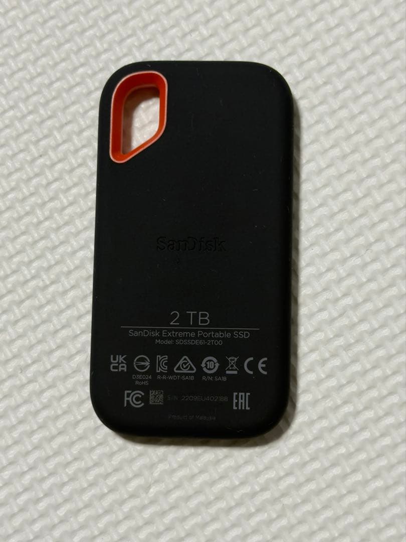 外付けハードディスク・ドライブ SanDisk SSD2TB SDSSDE61-2T00-GH25