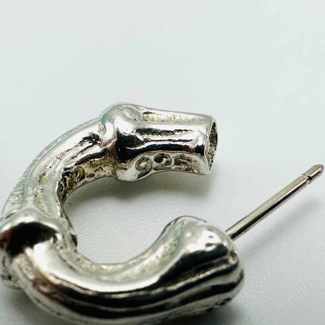 Tiffany バンブー　スモール　フープ　シルバーピアス　Ag925 片耳
