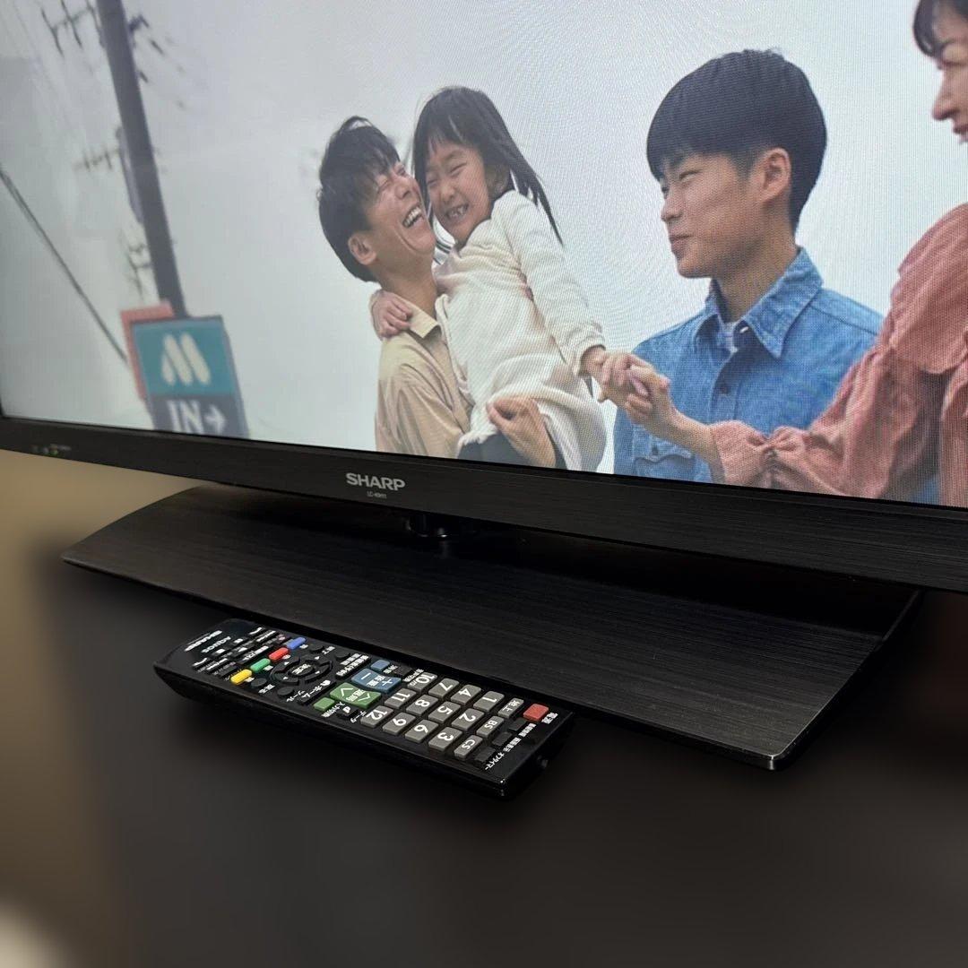 美品 SHARP AQUOS 40V型 液晶テレビ 木目調デザイン 外付機器対応