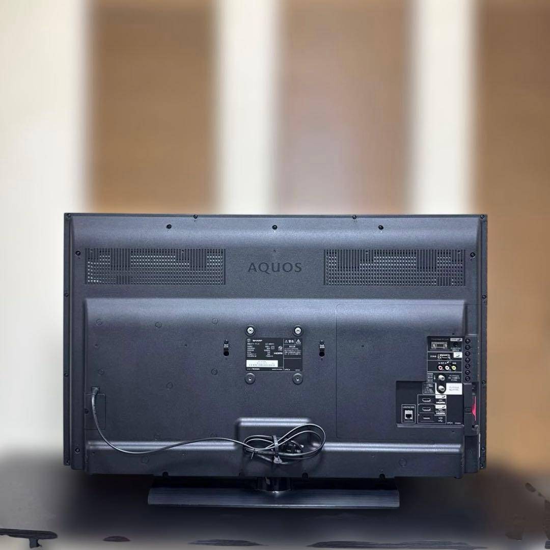 美品 SHARP AQUOS 40V型 液晶テレビ 木目調デザイン 外付機器対応