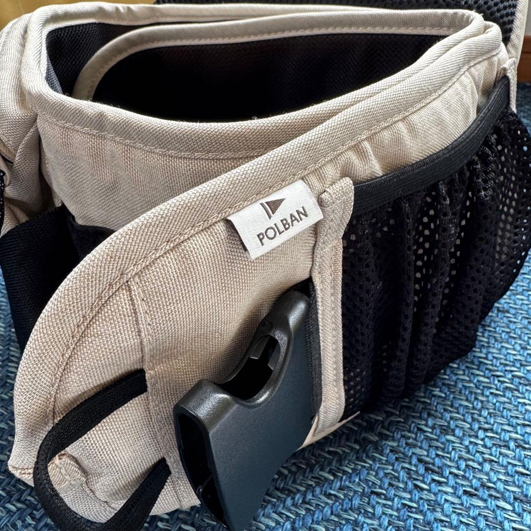 美品　POLBAN ADVANCE ヒップシート ベージュ　ショルダーベルト付き