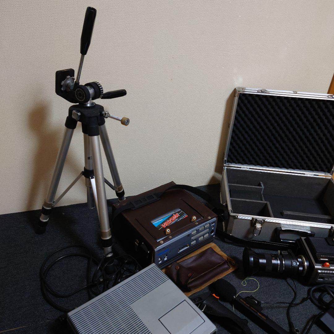 TOSHIBA 東芝 ビデオカメラ・マイク・三脚セット