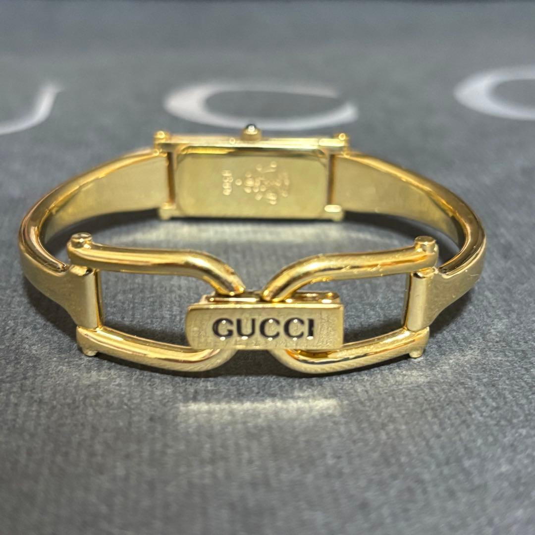 GUCCI グッチ 腕時計 レディース バングル ゴールドブラック 正規品 美品