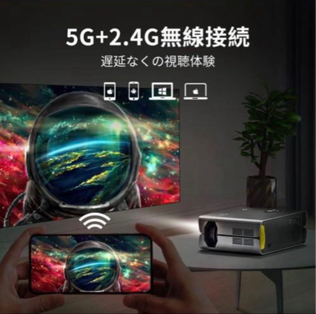 【新品・未使用】ASAKUKI プロジェクター 家庭用 4K対応 天井投影可能