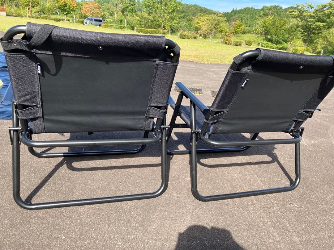 Onway(オンウェー) エッチングチェア 2脚セット　ブラック　アウトドア