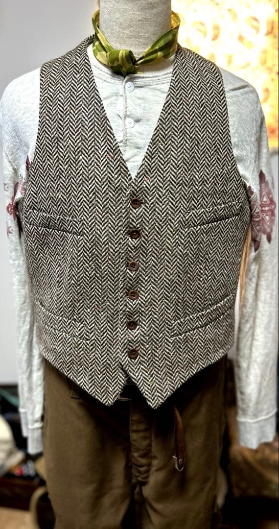 超希少　90s 三つ星タグ　RRL ウールツイード　ベスト