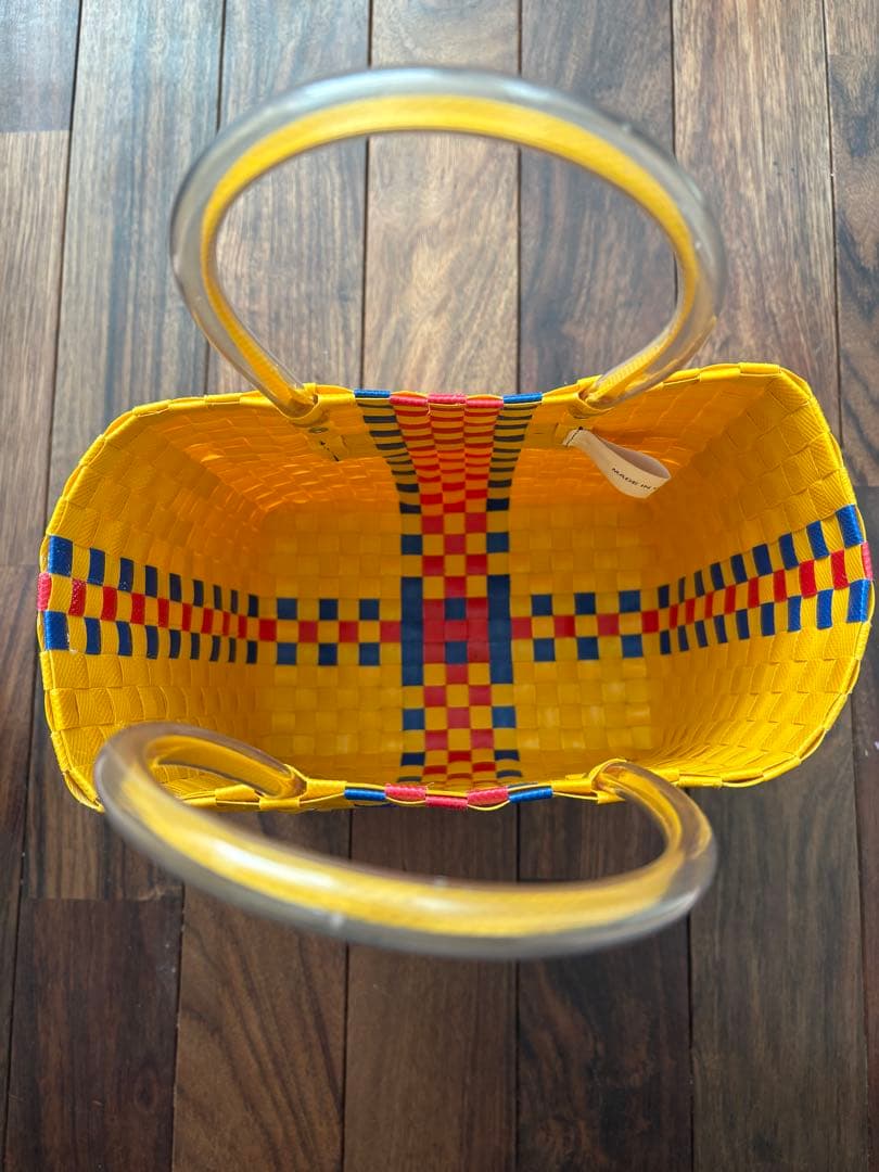 マルニフラワーマーケット　カゴバック　黄色　イエロー