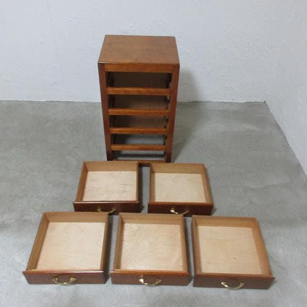 イギリス ビンテージ 家具 サイドチェスト 5段ドロワーズ 英国 6101e