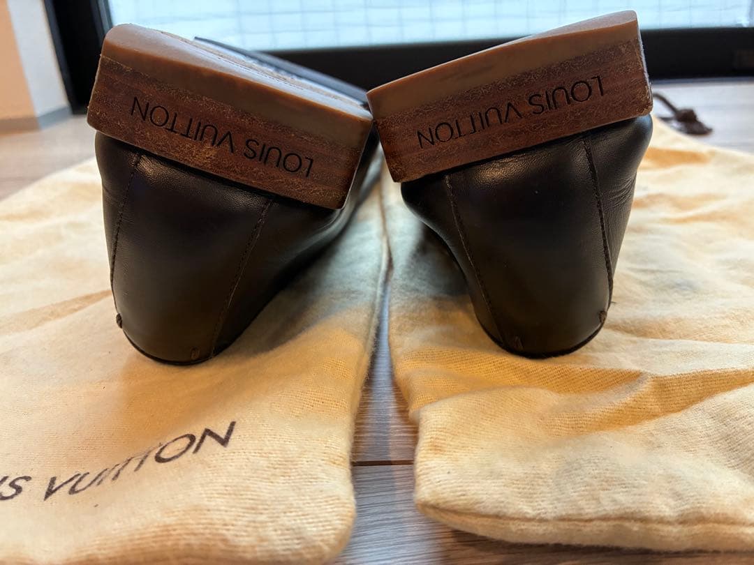 【美品】Louis Vuitton ダークブラウン ローファー