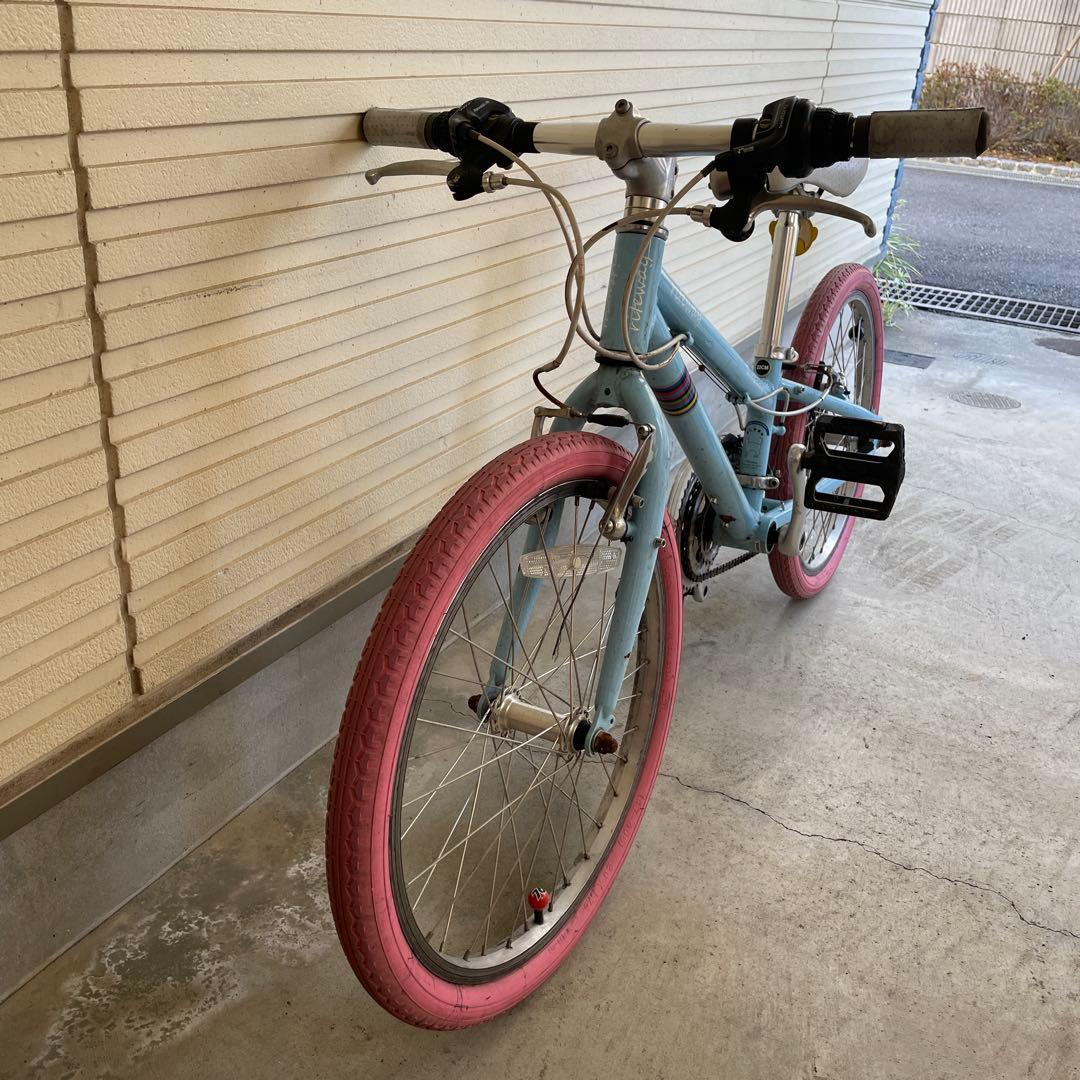 キッズ自転車 20インチ 水色 ピンク 8段変速⭐︎手渡し⭐︎