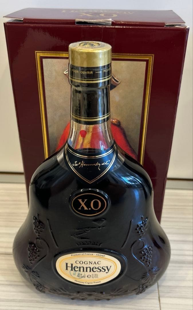 ヘネシーXO金キャップ　おまけシャボットナポレオン1本付