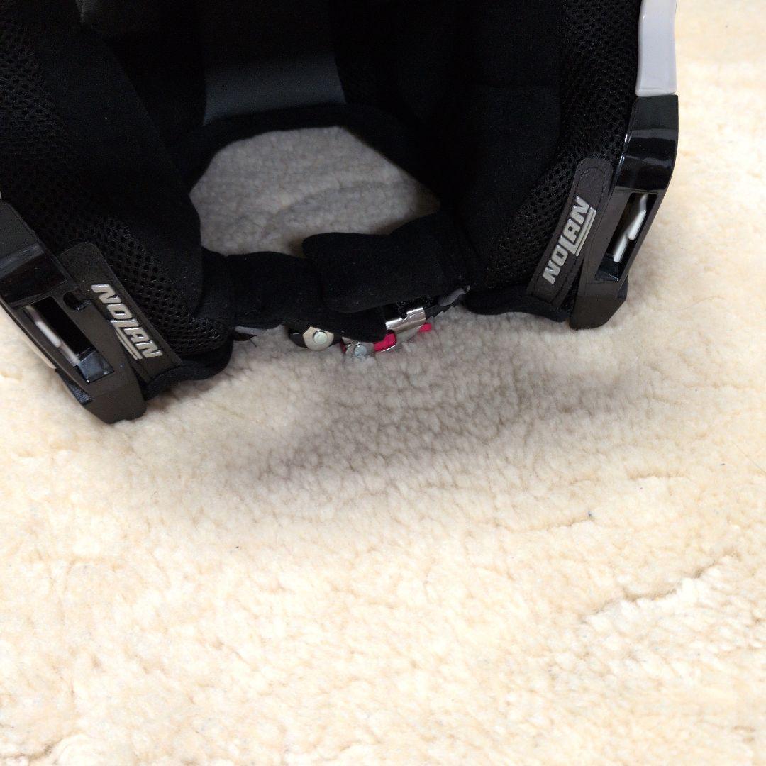 鑑賞用【美品】NOLAN NXX フルフェイスヘルメット ホワイト/ブラック