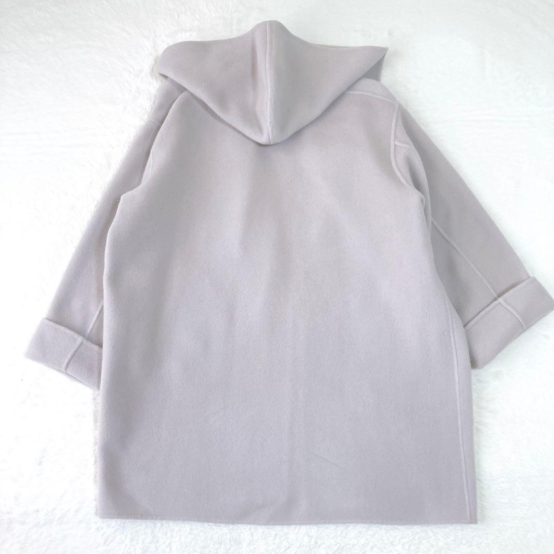 ✨極美品✨スピックアンドスパン★ダブルモッサリバーフーディーコート カシミヤ