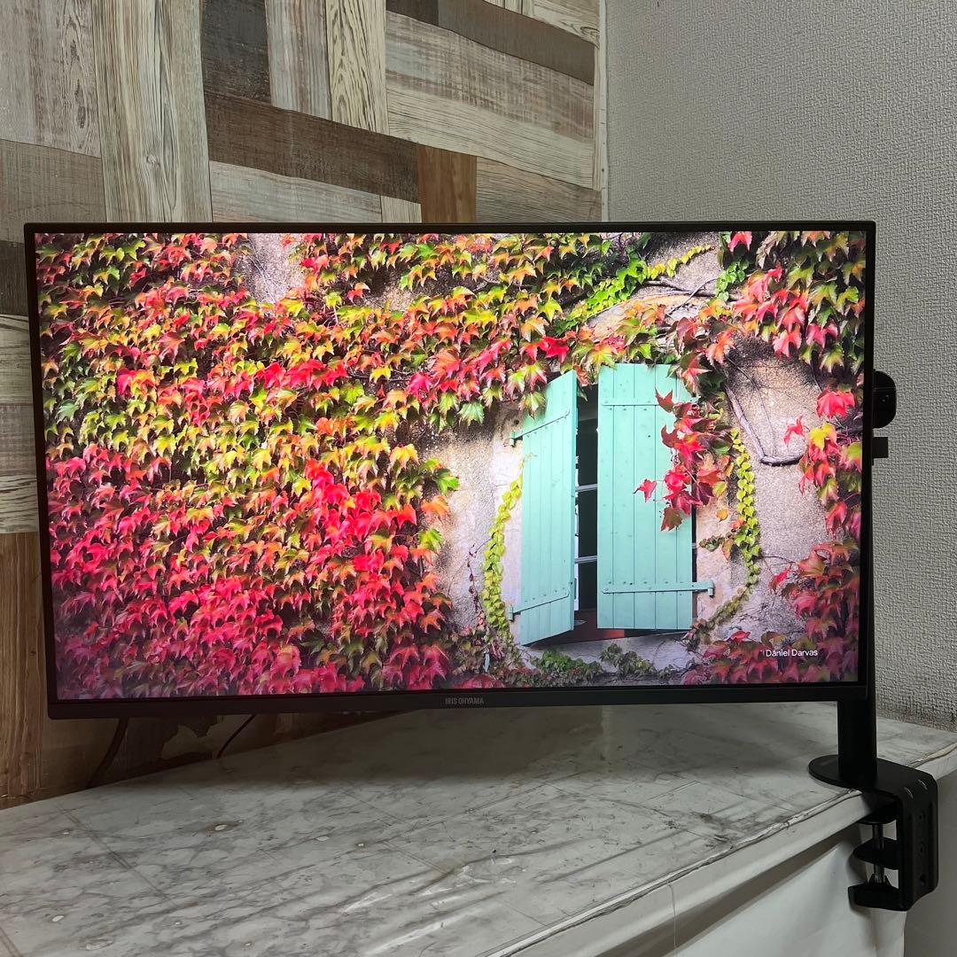 リクエスト価格❣️全国送料込アイリスオーヤマ32型液晶モニターベゼルレス。スタンド