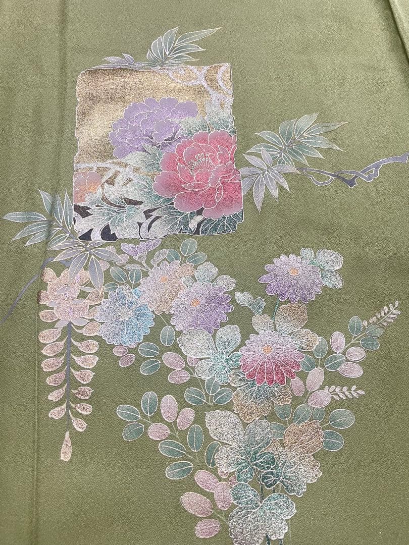 訪問着フルセット　金銀彩　螺鈿　高級　正絹　結婚式