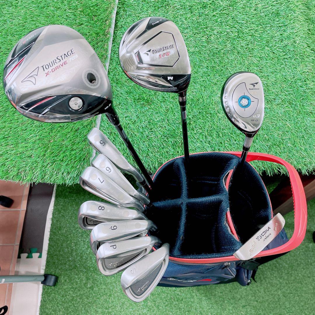 ツアーステージ　Xドライブ709 ゴルフクラブ　メンズセット　初心者 N2102