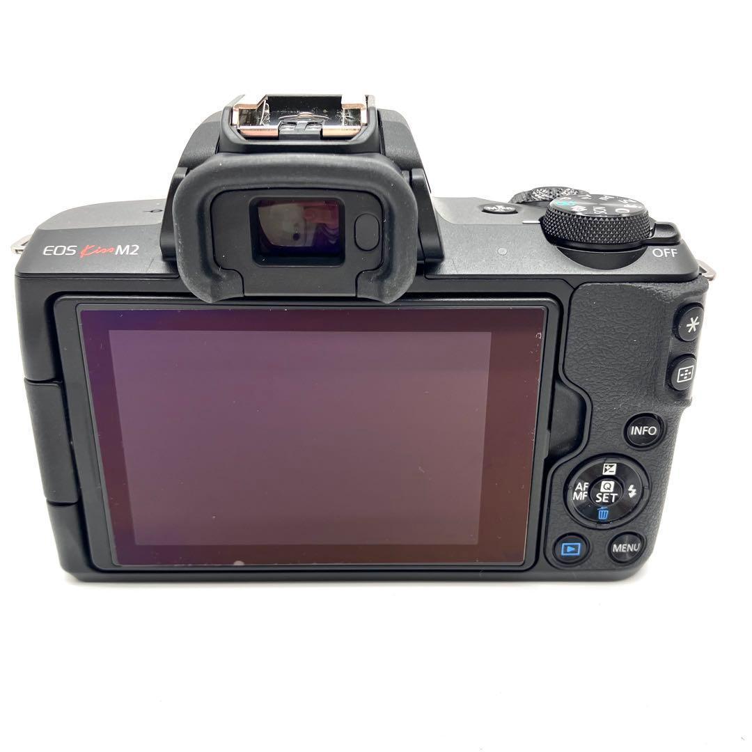 Wi-Fi対応♪ Canon EOS Kiss M2 ブラック 15-45mm