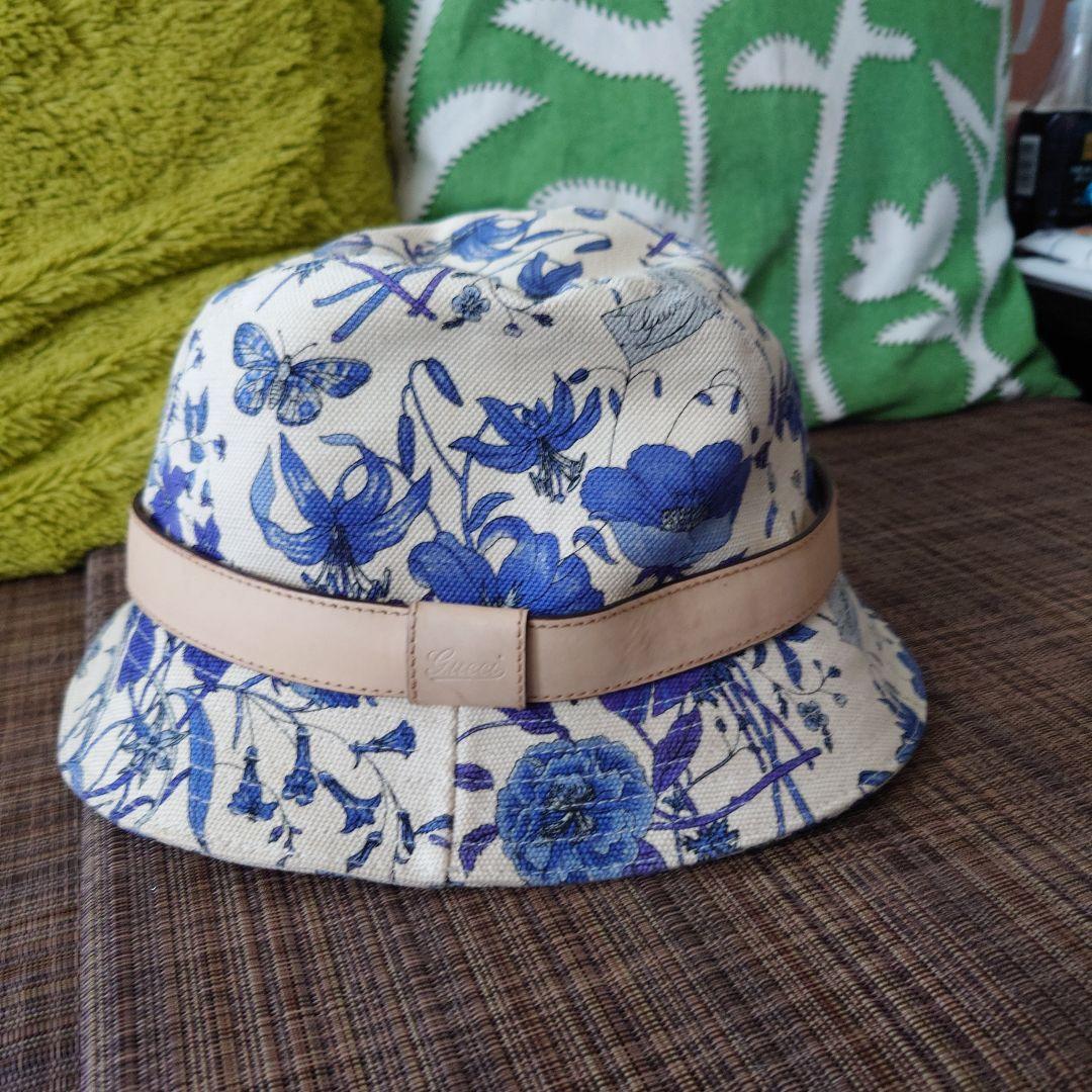 GUCCI 花柄 バケットハット爽やか
