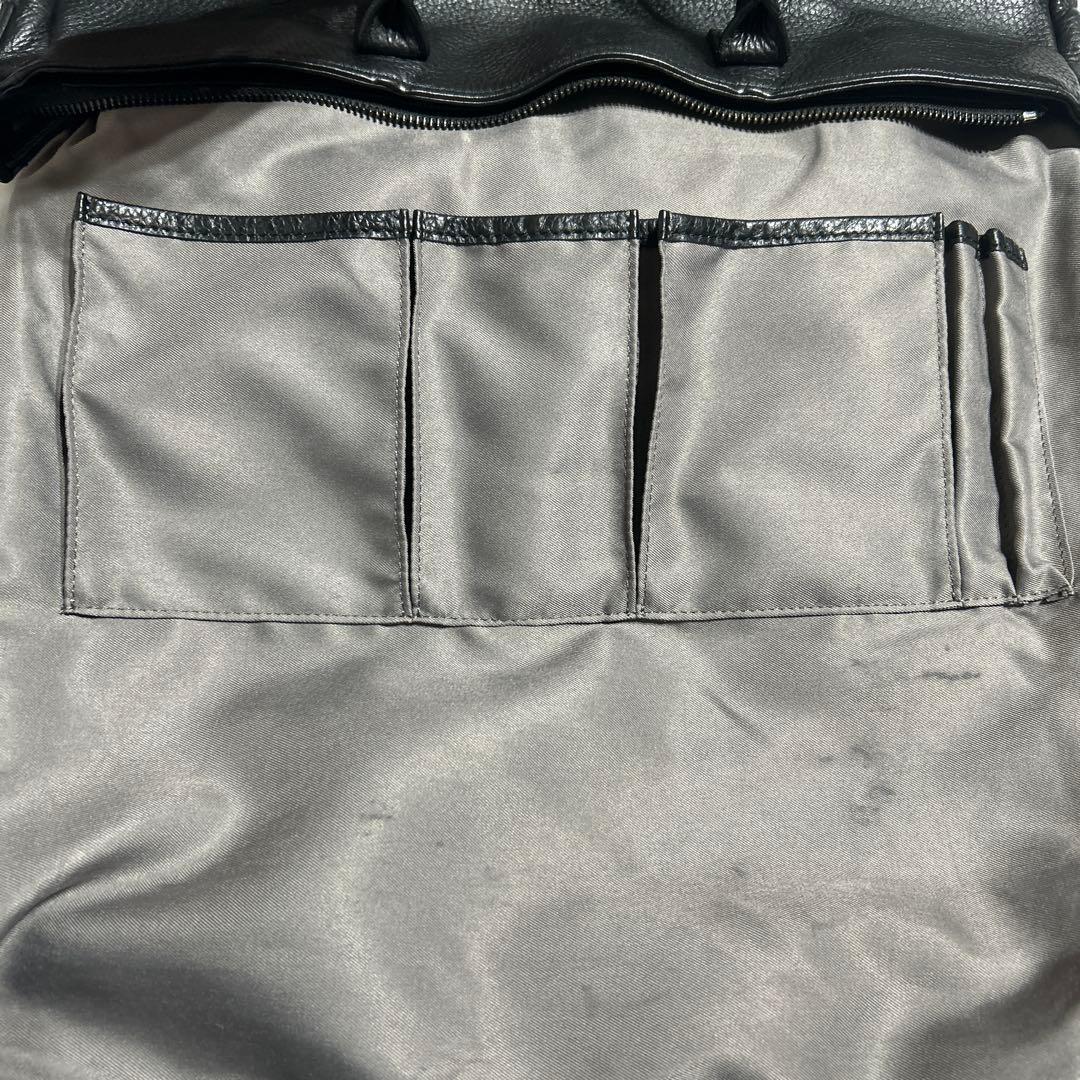 sonne✖️begin レザーヘルメットバッグ　B4サイズ