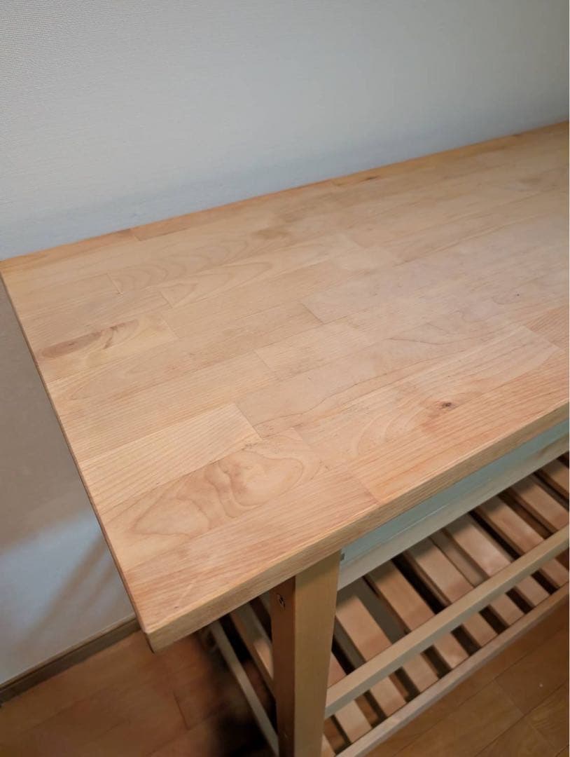 【送料込】IKEA フォルホイア キッチンワゴン 収納木製家具 動く棚 引き出し