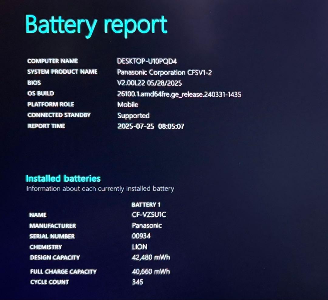 レッツノート CF-SV1/第11世代 i5/メモリ16G/SSD256G④