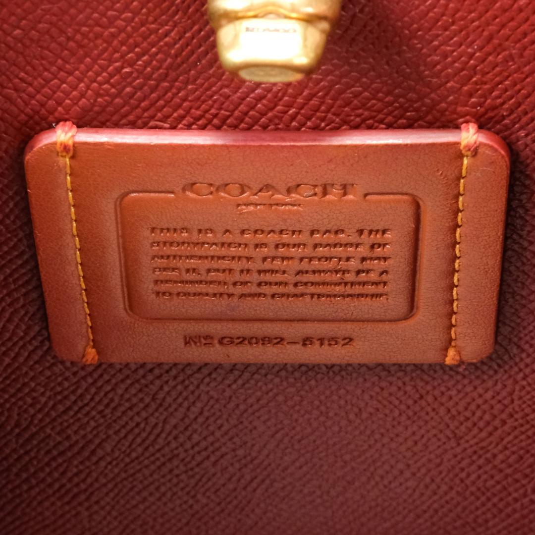 COACH 2WAY ショルダーバッグ　ハンドバッグ バーガンディ ピンク