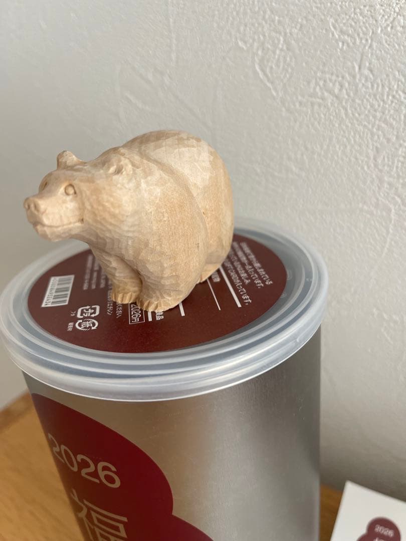 無印良品 福缶 2026 北海道 前向きな木彫りの熊