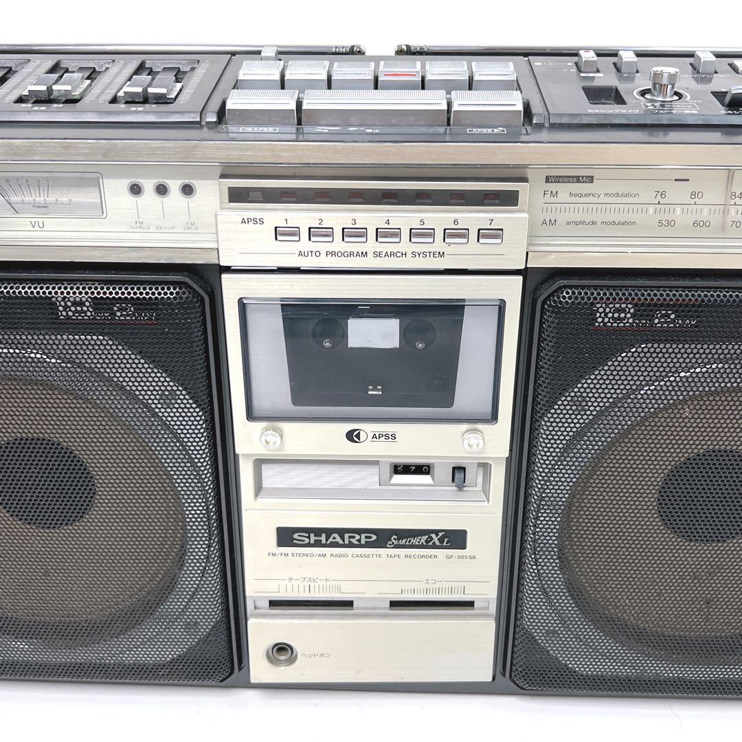 【希少】 SHARP ラジオ付ステレオテープレコーダー GF-505SB