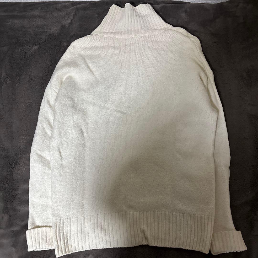 アミパリス タートルネックニット ホワイトS
