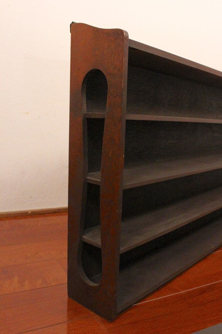 No5230 ヴィンテージ　木製吊り棚　高さ42×横幅101.5cm 送料無料
