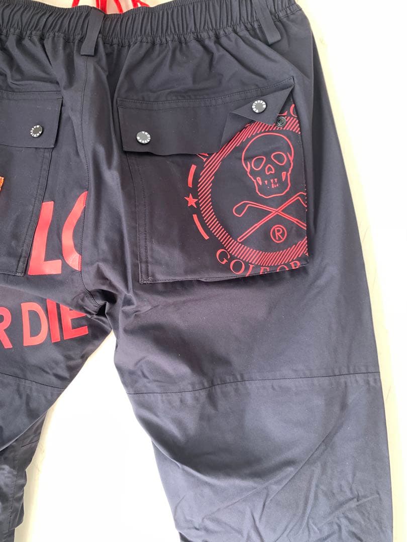 マークアンドロナ　komatsu レインウェア ブラック/レッド