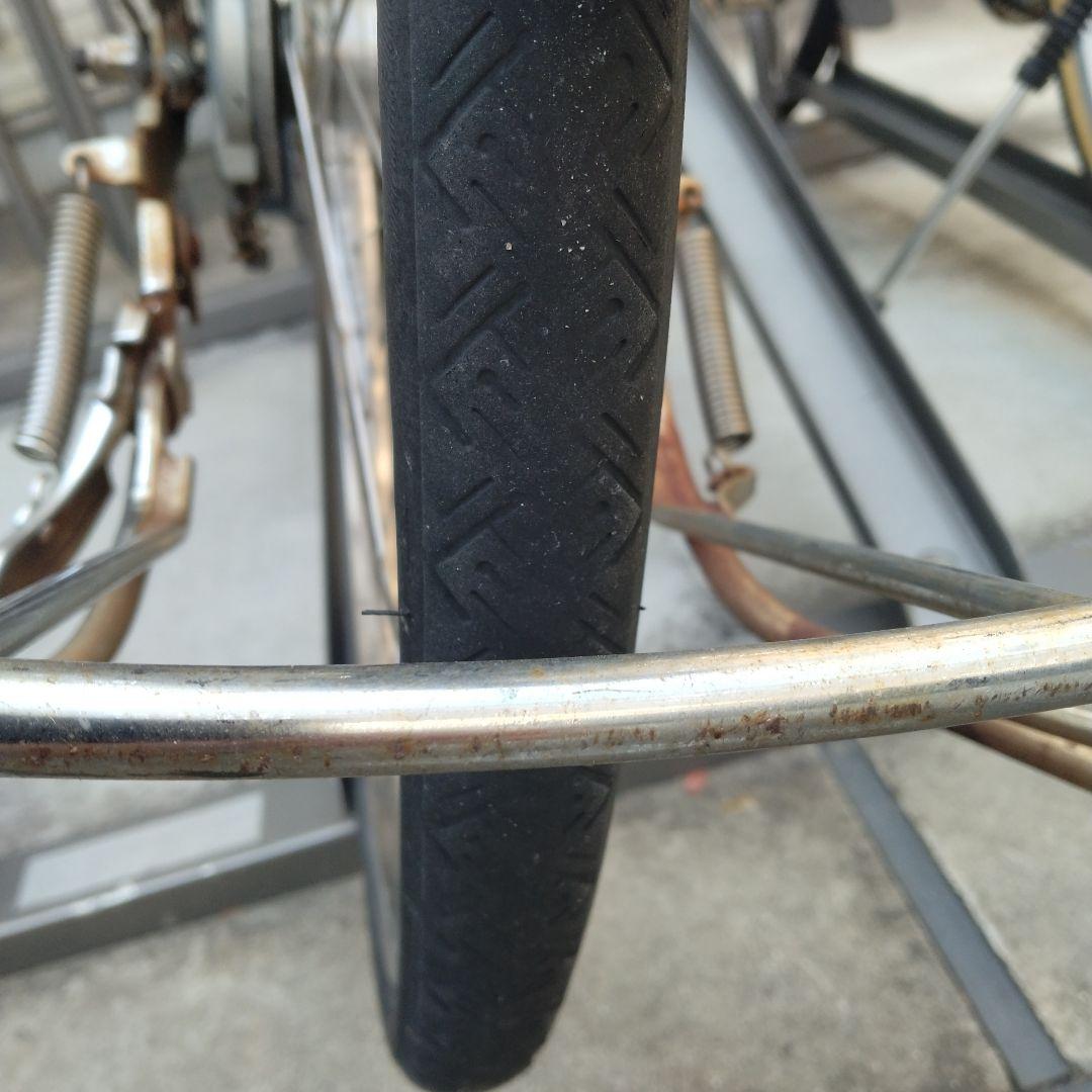 電動アシスト自転車 ブラウン 26インチ 前カゴ付き