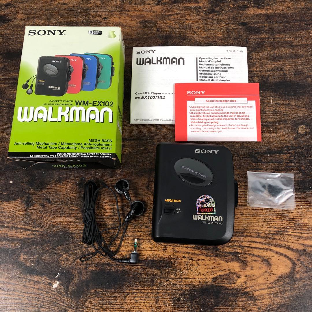 SONY WALKMAN ウォークマン WM-EX102 箱 説明書 レア 希少