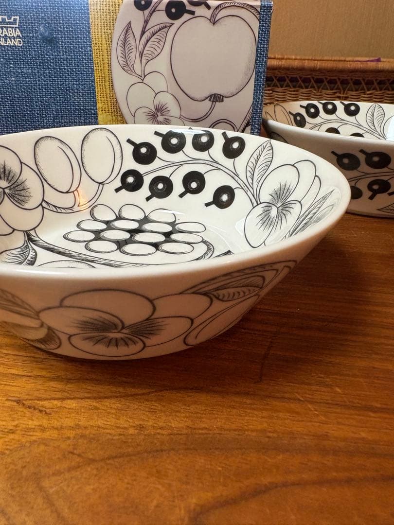アラビア/パラティッシボウル16.5cm2個セット/旧ロゴ 箱入り 1個未使用
