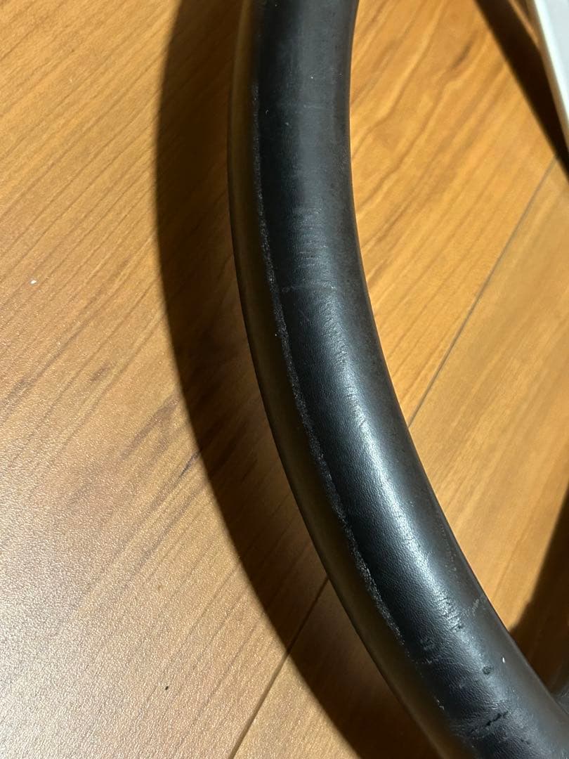 ナルディ　クラシック　ステアリングハンドル　当時物　刻印あり　黒　レザー 38