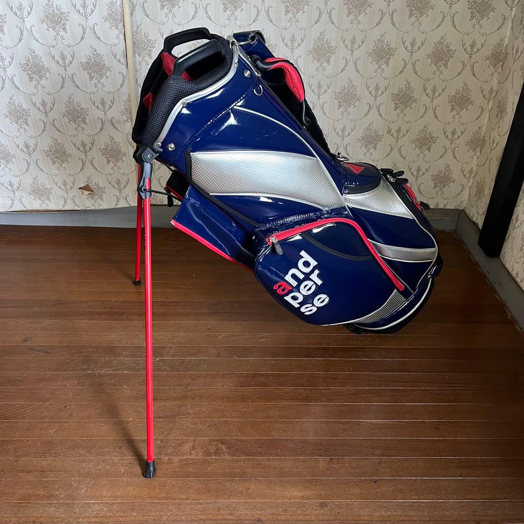 【中古品】and per se/アンパスィ スタンドキャディバッグ 限定カラー