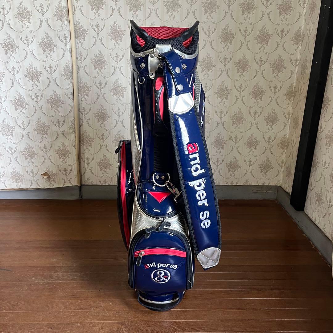 【中古品】and per se/アンパスィ スタンドキャディバッグ 限定カラー